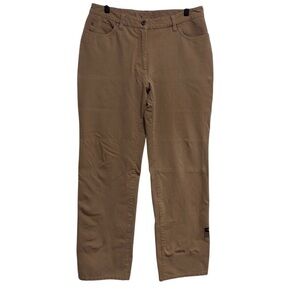 Tabi Tan Straight-Leg Tracy Pants Trousers Cotton Blend Stretch Casual